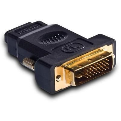 Wiretek DVI (Male) -> HDMI (FeMale) v1.3, Aranyozott átalakító (WH018)