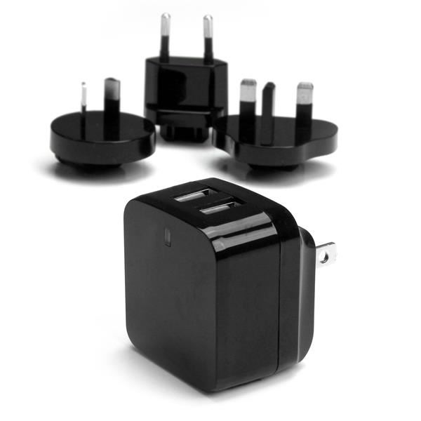 StarTech.com 2xUSB utazó adapter (USB2PACBK) StarTech.com 2xUSB utazó adapter (USB2PACBK)