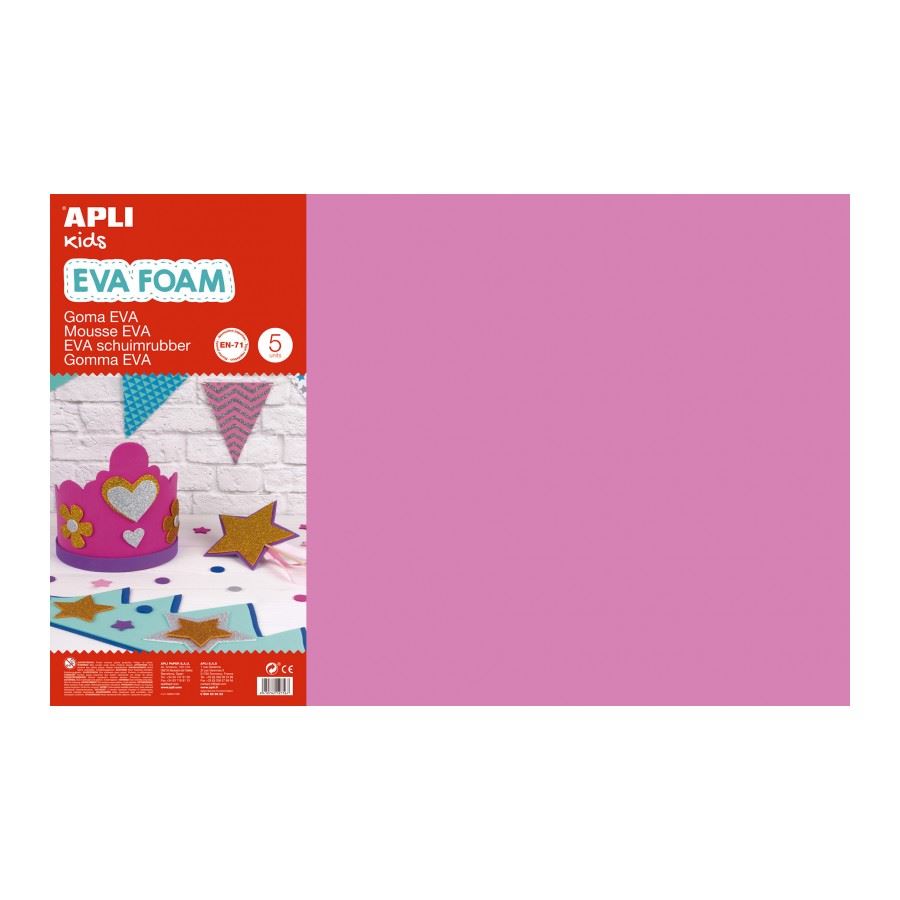 Apli "EVA foam" moosgumi 400x600mm rózsaszín (12757) Apli "EVA foam" moosgumi 400x600mm rózsaszín (12757)