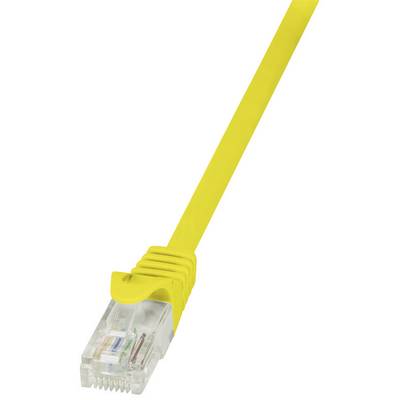 RJ45 Hálózati csatlakozókábel, CAT 5e U/UTP [1x RJ45 dugó - 1x RJ45 dugó] 5 m, sárga LogiLink
