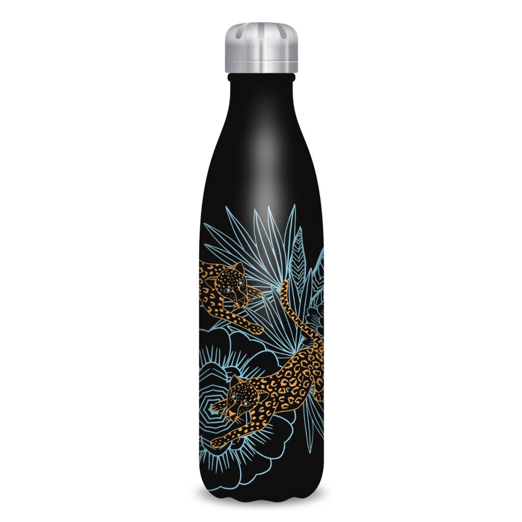 Ars Una Catalina Estrada duplafalú fémkulacs 500ml fekete-leopárdos (55811279) Ars Una Catalina Estrada duplafalú fémkulacs 500ml fekete-leopárdos (55811279)