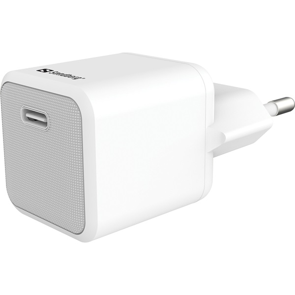 Sandberg Telefon töltő   USB-C 20W Charger+USB-C>C 1M