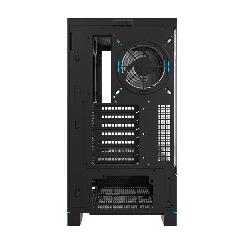 Darkflash DY451 PRO számítógépház + 1 ventilátor Fekete 