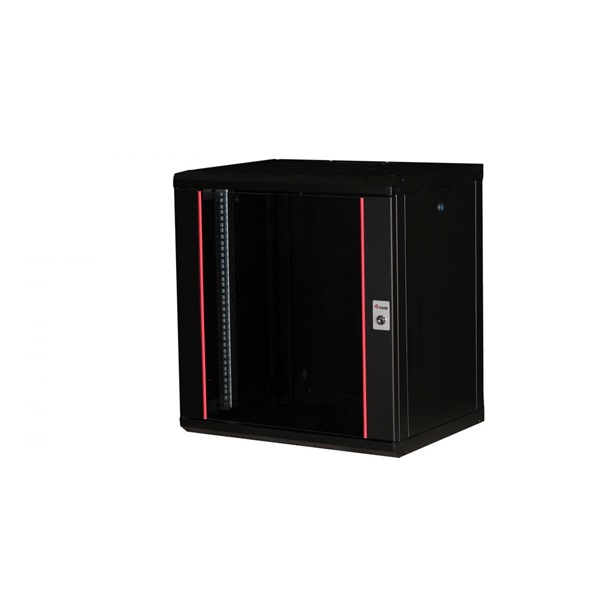 Equip Fali Rackszekrény EPM-12-6045-B-CBAA 19" 12U 600x450mm előre szerelt Fekete Equip Fali Rackszekrény EPM-12-6045-B-CBAA 19" 12U 600x450mm előre szerelt Fekete