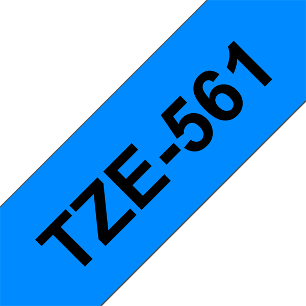 Brother TZe-561 laminált P-touch szalag (36mm) Black on Blue - 8m