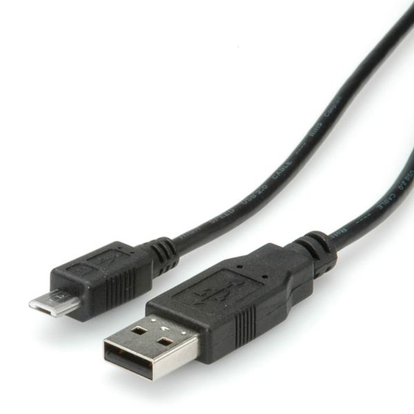 Roline USB 2.0 A --> USB micro B összekötő kábel 80 cm (11.02.8754-10) Roline USB 2.0 A --> USB micro B összekötő kábel 80 cm (11.02.8754-10)