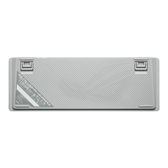  ASUS ROG Falchion RX Low Profile vezeték nélküli billentyűzet  Fehér HU  Piros 