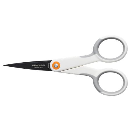 FISKARS "MicroTip Titanium" Olló  általános tapadásmentes 13 cm Fehér