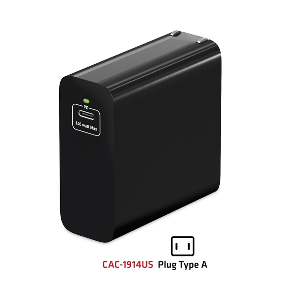 Club 3D   CAC-1914EU 140W GaN USB-C  PD 3.1 Hálózati Töltő