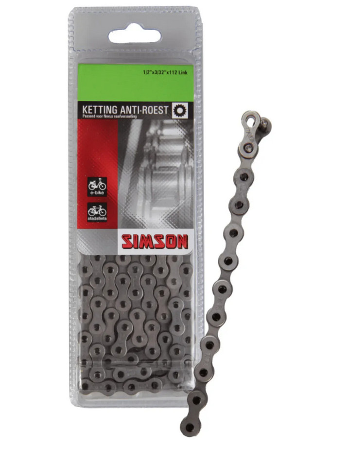Simson Kerékpár Lánc - Shimano Nexus Kompatibilis - 112 - 1/2x3/32" (375320376)