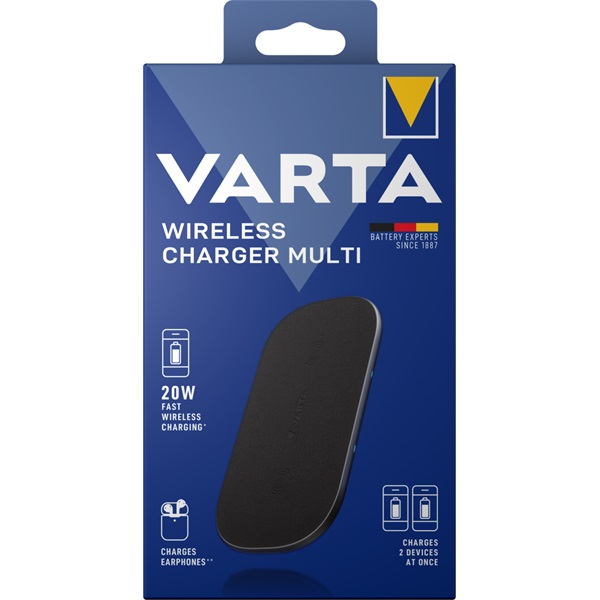 Varta 57906101111 Wireless Charger Multi vezeték nélküli dupla gyorstöltő Varta 57906101111 Wireless Charger Multi vezeték nélküli dupla gyorstöltő