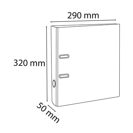 EXACOMPTA 50 mm A4 PVC Iratrendező Zöld