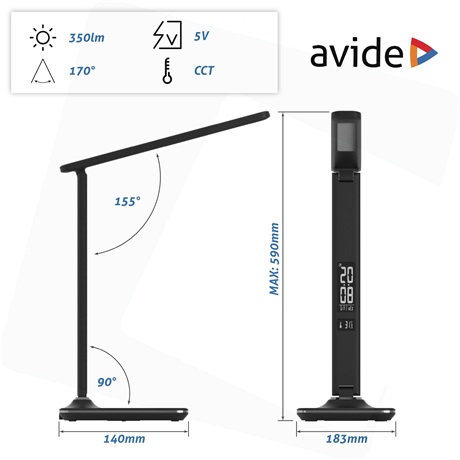 Avide ABLDL-OLC-6W-BL ASZTALI LÁMPA LED