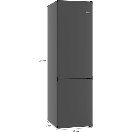 Bosch KGN39OCAF Alulfagyasztós hűtőszekrény, A energiaosztály, Cast Iron