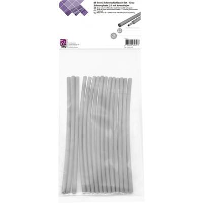 TRU COMPONENTS T1902CA028 Zsugorcső készlet Szürke 3 mm Zsugorodási arány:3:1 15 db TRU COMPONENTS T1902CA028 Zsugorcső készlet Szürke 3 mm Zsugorodási arány:3:1 15 db