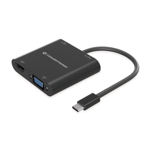 Conceptronic DONN09B USB-C notebook dokkoló fekete