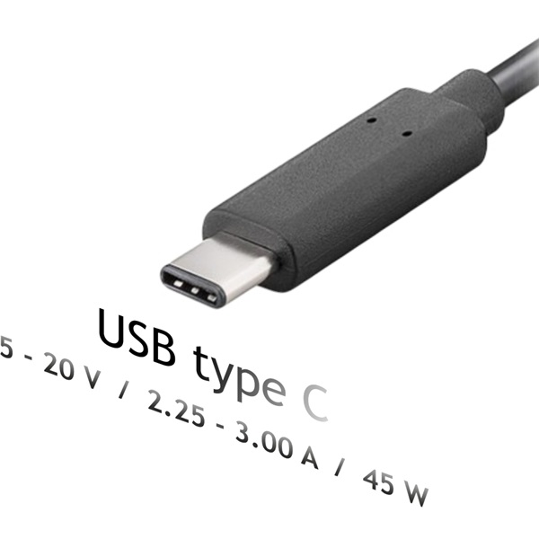 Akyga Notebook Tápegység Unierzális USB-C 45W (AK-ND-60)