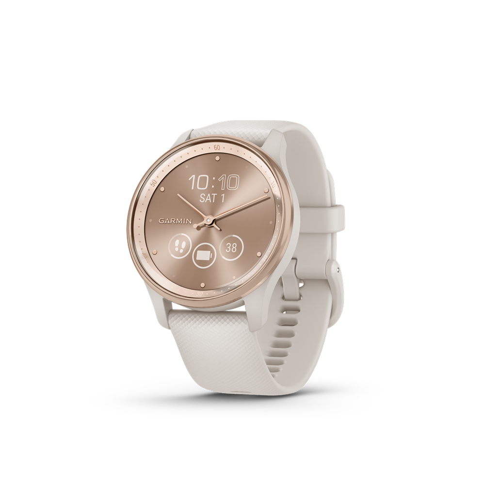 Garmin Vívomove Trend arany krémfehér szilikon szíjjal okosóra Garmin Vívomove Trend arany krémfehér szilikon szíjjal okosóra