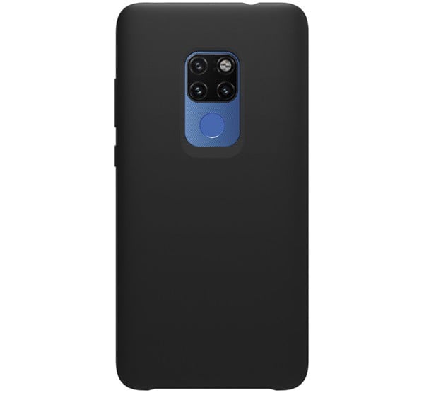 NILLKIN FLEX PURE szilikon telefonvédő (ultravékony, környezetbarát, mikrofiber plüss belső, matt) FEKETE [Huawei Mate 20]