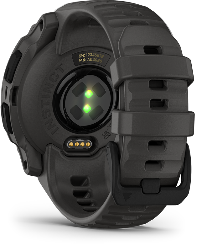 Garmin Instinct E 40mm okosóra fekete-sötétszürke szíjjal