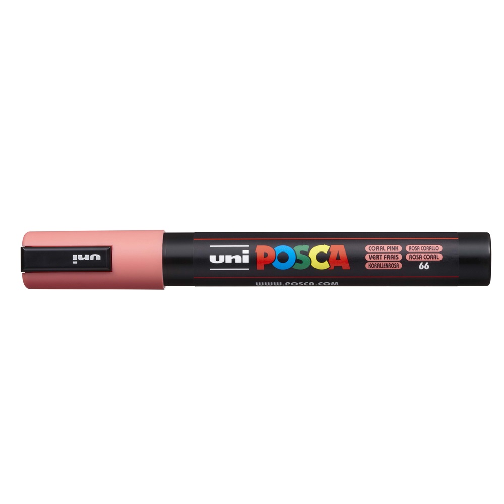 Uni Dekormarker 1,8-2,5mm,  Posca PC-5M korall (2UPC5MKORALL)