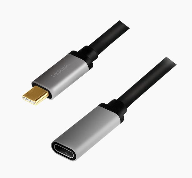 Logilink USB 3.2 Gen2 Type-C kábel, C/M C/F, 4K, alu, 0,5m (CUA0105) Logilink USB 3.2 Gen2 Type-C kábel, C/M C/F, 4K, alu, 0,5m (CUA0105)