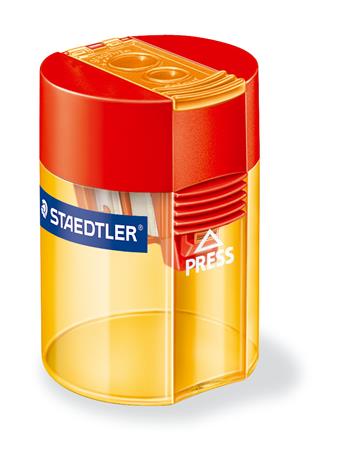 Hegyező, kétlyukú, tartályos, STAEDTLER "512", vegyes színek