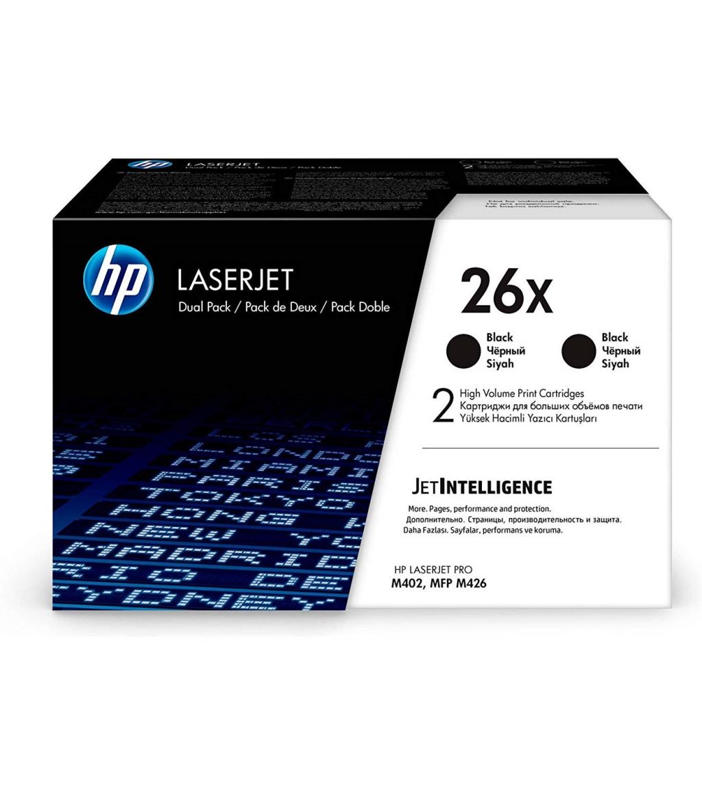 HP 26X 2 darabos nagy kapacitású LaserJet tonerkazetta fekete (CF226XD) HP 26X 2 darabos nagy kapacitású LaserJet tonerkazetta fekete (CF226XD)