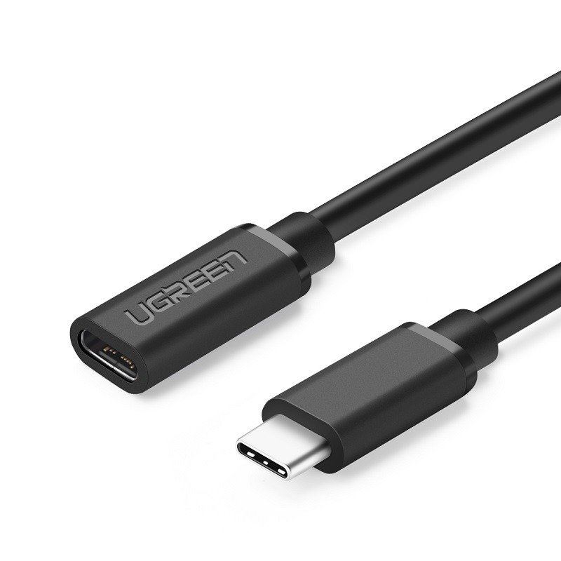 UGREEN USB-C 3.1 hosszabbító kábel 4K 60W 0,5 m fekete (40574) UGREEN USB-C 3.1 hosszabbító kábel 4K 60W 0,5 m fekete (40574)