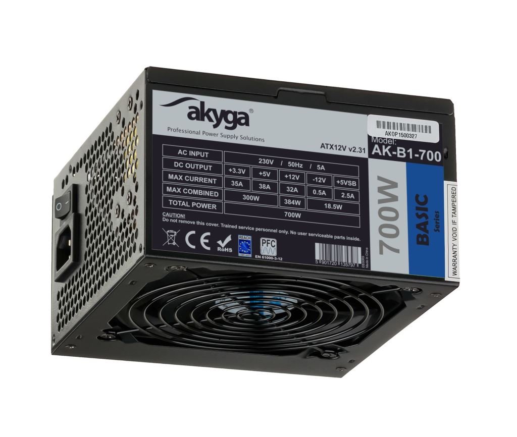 Akyga 700W Basic tápegység (AK-B1-700BE) Akyga 700W Basic tápegység (AK-B1-700BE)