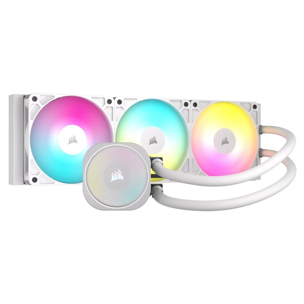 CORSAIR NAUTILUS 360 ARGB White, 360mm Radiator, Liquid CPU Cooler
