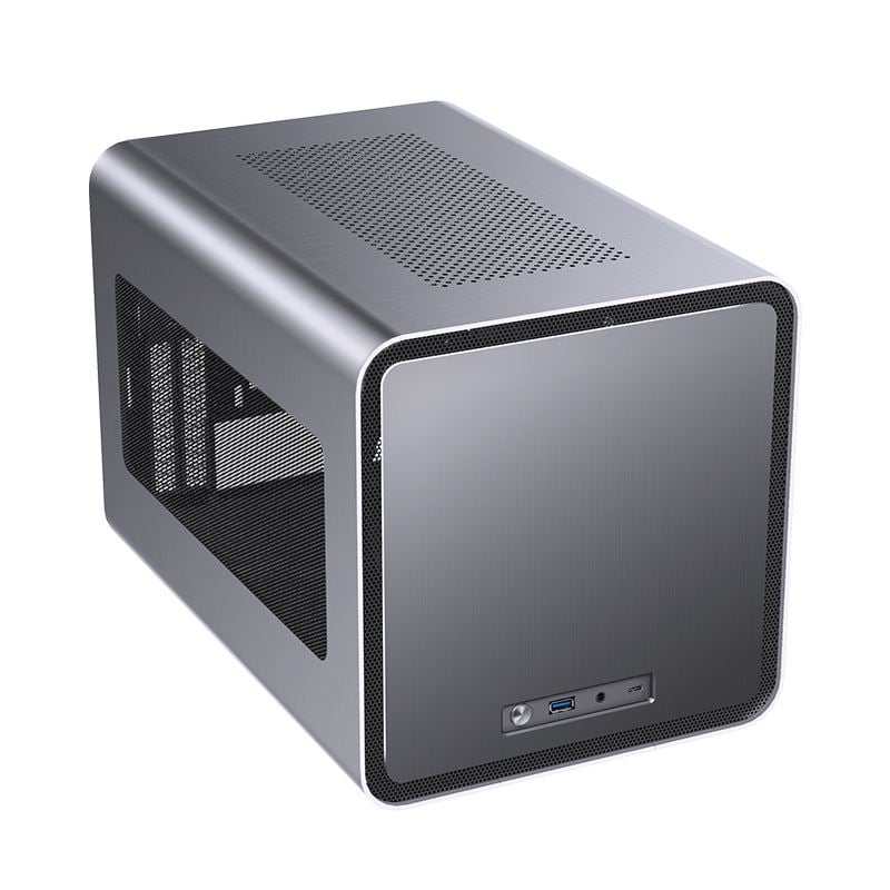 Jonsbo V8 táp nélküli ablakos ITX ház szürke