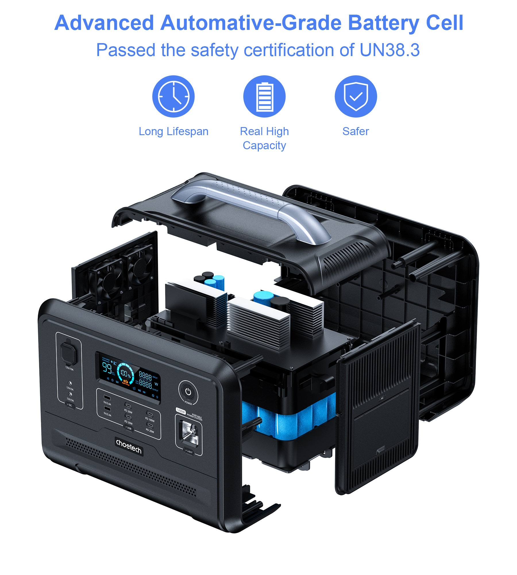 Choetech 1200W  bidirectional PowerStation
