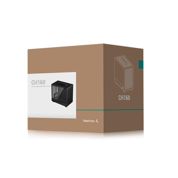 DeepCool CH160 Mini-ITX Számítógépház Fekete DeepCool CH160 Mini-ITX Számítógépház Fekete
