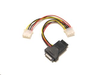 Kolink SATA(apa) -> 3*5.25 molex(anya) tápátalakító (KKTSAP01M03)