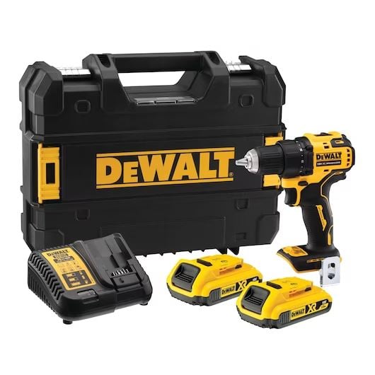 DeWalt DCD708D2T-QW akkus kefe nélküli kompakt fúrócsavarozó