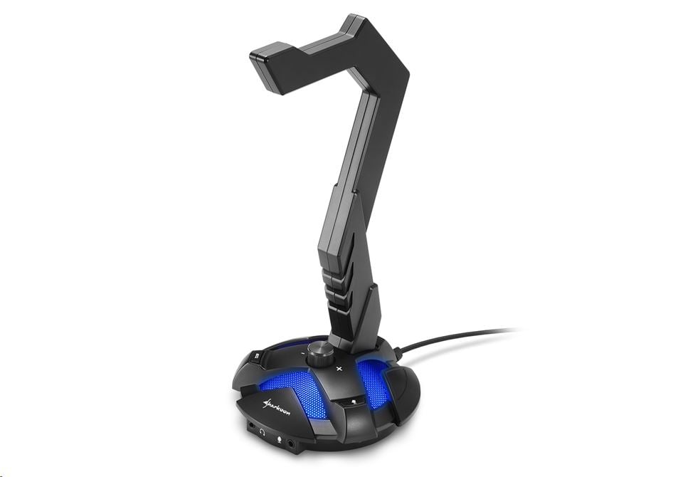 Sharkoon X-Rest 7.1 fejhallgató állvány fekete (4044951019045)