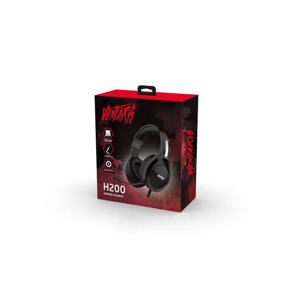 Ventaris H200 PS4 gamer headset fekete