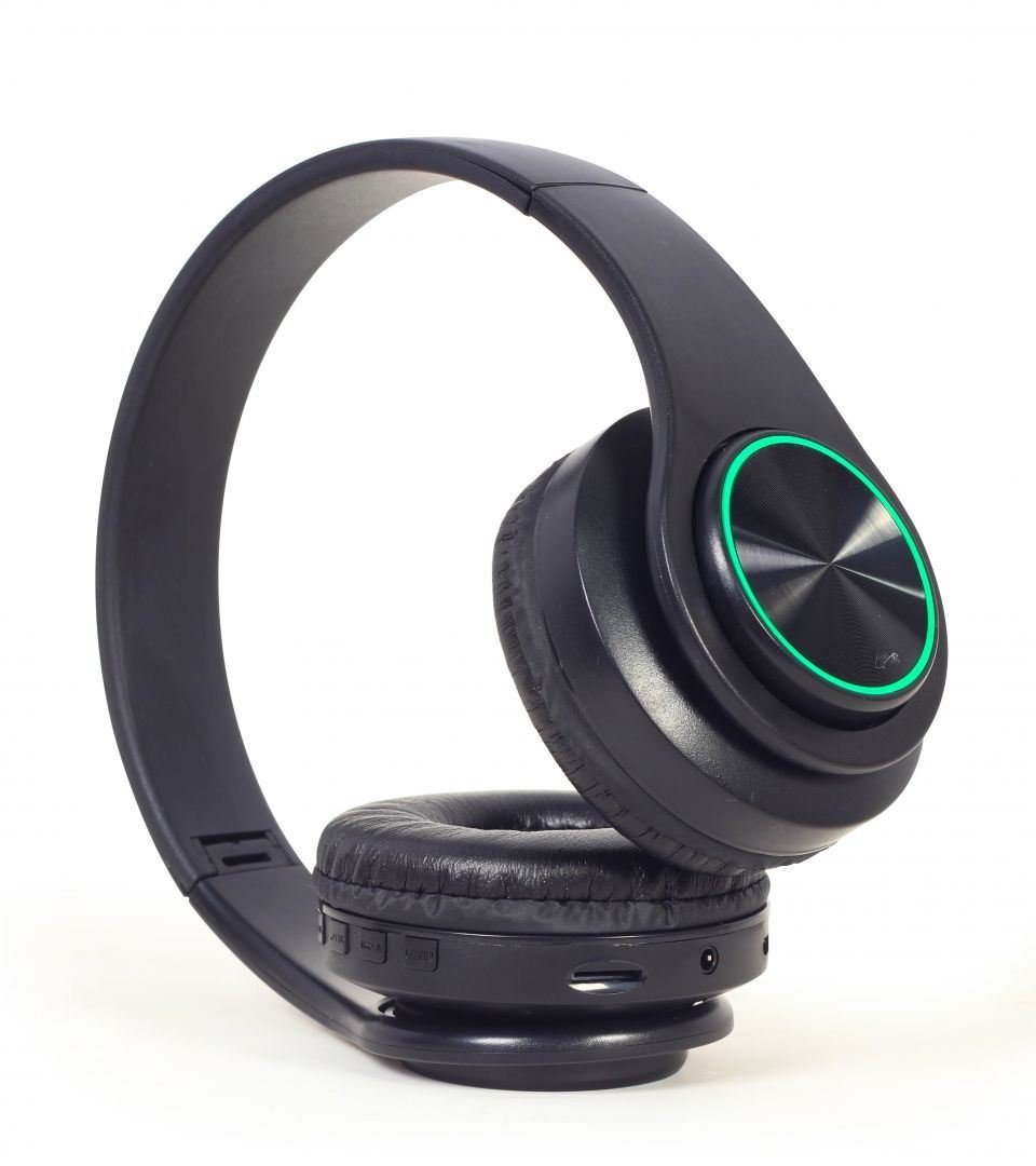 Gembird BHP-LED-01 Bluetooth fejhallgató fekete Gembird BHP-LED-01 Bluetooth fejhallgató fekete