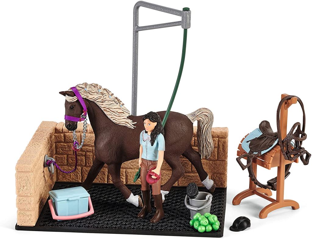 Schleich Emily és Luna lómosója (42438)