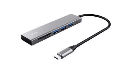 Trust Halyx Fast USB-C Hub & Card Reader