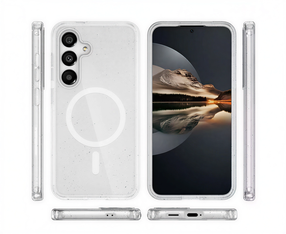 Cellect Samsung Galaxy S26 csillámos szilikon telefontok Átlátszó
