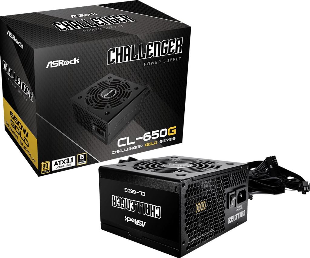 ASRock 650W 80+ Gold Challenger CL-650G Tápegység