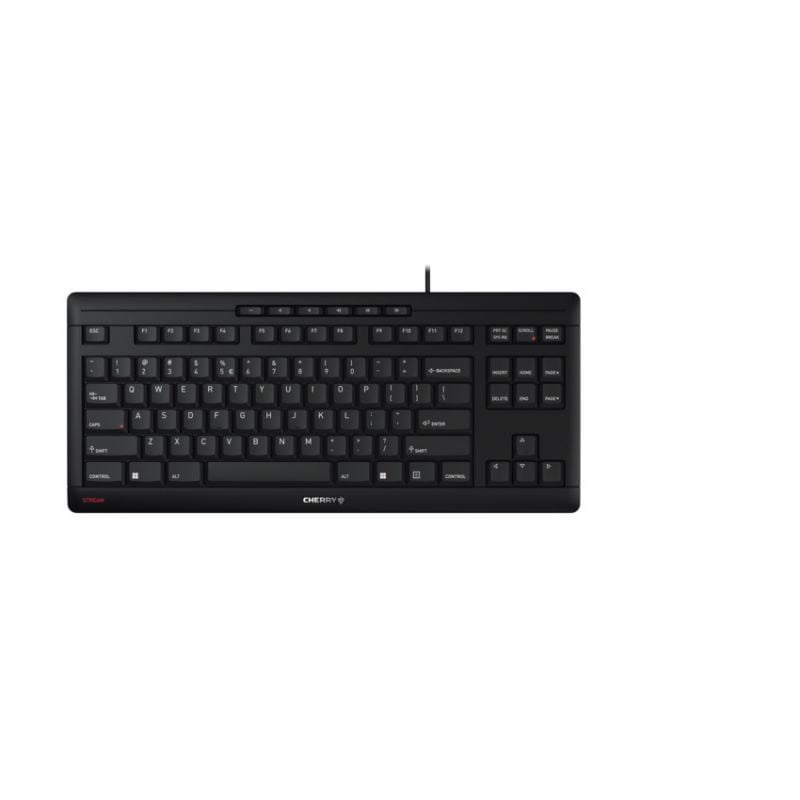 Cherry STREAM TKL US/Euro symbol billentyűzet fekete (JK-8600EU-2)