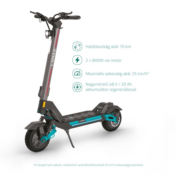 LAMAX eTank SA70 1600W (2X800W)/20Ah elektromos roller LAMAX eTank SA70 1600W (2X800W)/20Ah elektromos roller