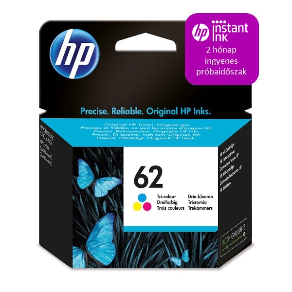 HP C2P06AE tintapatron háromszínű (62) HP C2P06AE tintapatron háromszínű (62)