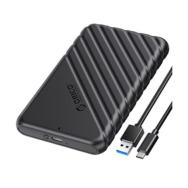 Orico  25PW1-C3-BK/143/ 2.5"  USB-A 3.0  Külső HDD/SSD Ház fekete