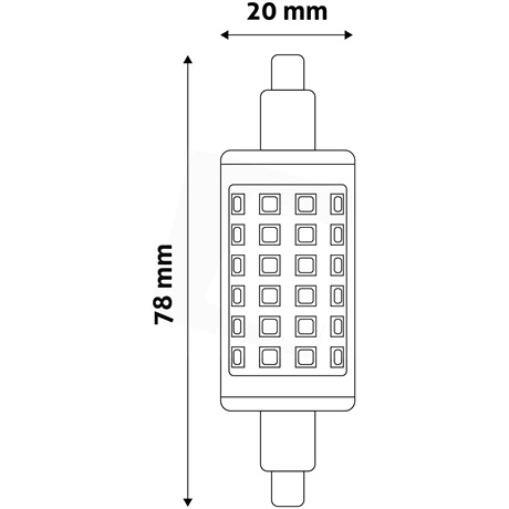Avide ABR7SNW4.5W LED IZZÓ 4.5W R7S 20X78MM NW 4000K