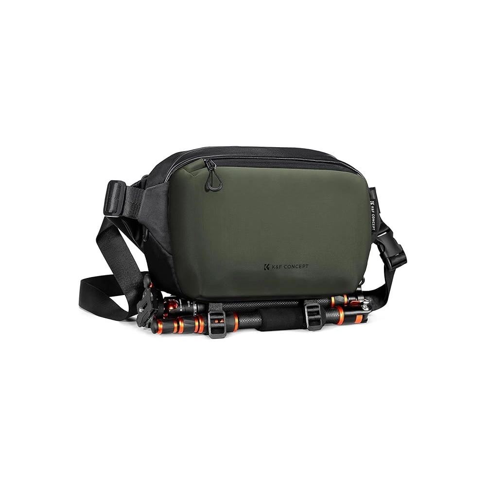 K&F Concept Alpha Sling 10L  fotós oldaltáska Sötétzöld