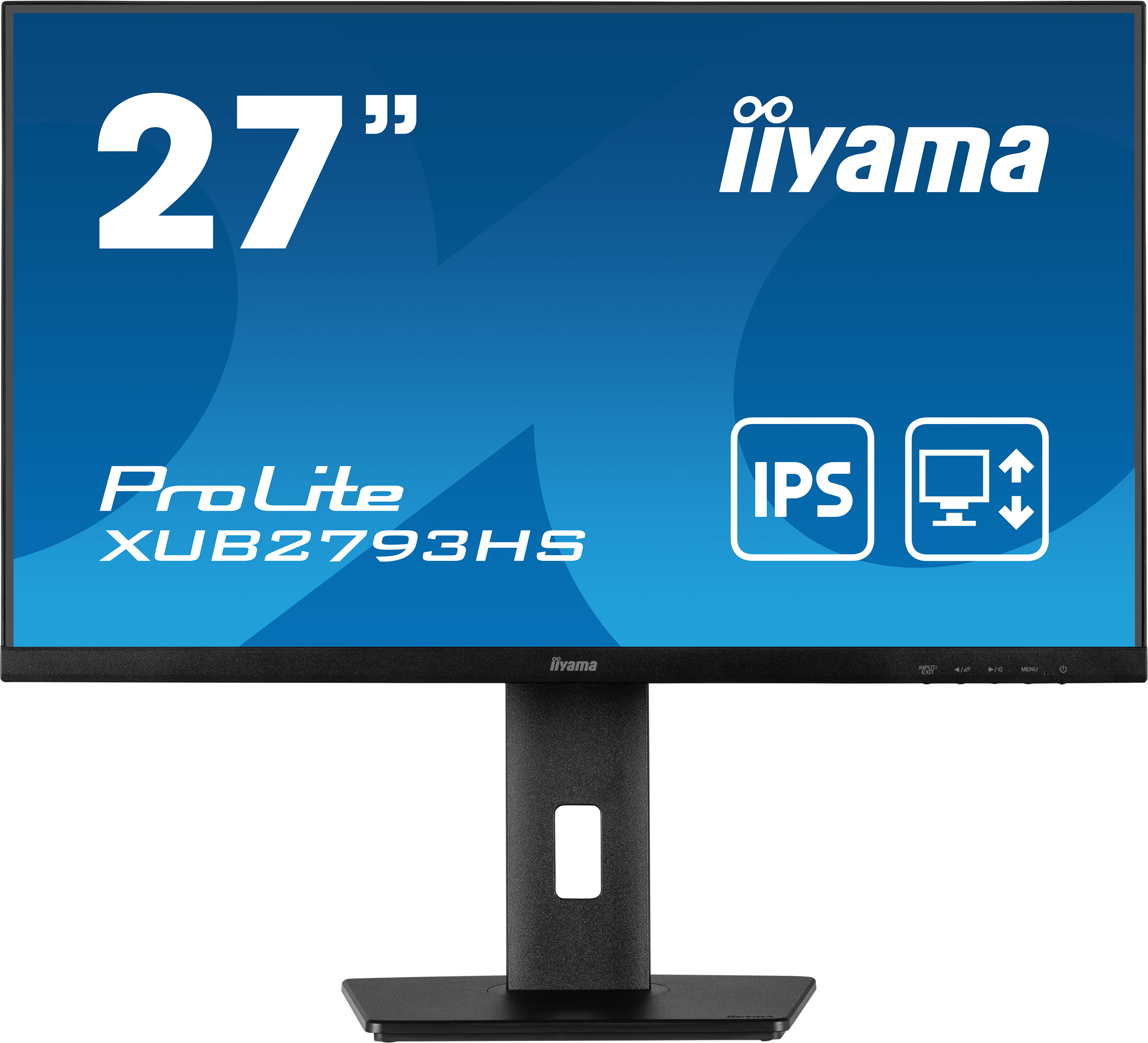 iiyama 27" ProLite XUB2793HS-B7 IPS LED Monitor - 1920x1080, Full HD, LED, IPS, 100Hz, 1ms,  Hangszóró, Fekete